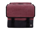 Dubbele Canvas Tas Plus Purple red/Matt black 30L