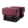 Dubbele Canvas Tas Plus Purple red/Matt black 30L