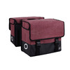 Dubbele Canvas Tas Plus Purple red/Matt black 30L