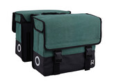 Dubbele Canvas Tas Plus Hunter green/matt black 57L