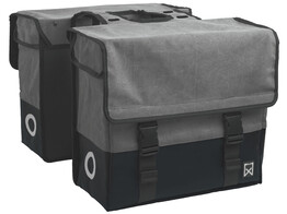 Dubbele Canvas Tas Plus 67L - Grijs / Matzwart